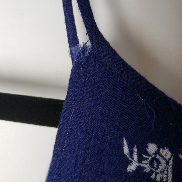 Lulu's Mediterranean Sea Navy Blue Halter Dress - Picture 9 of 14